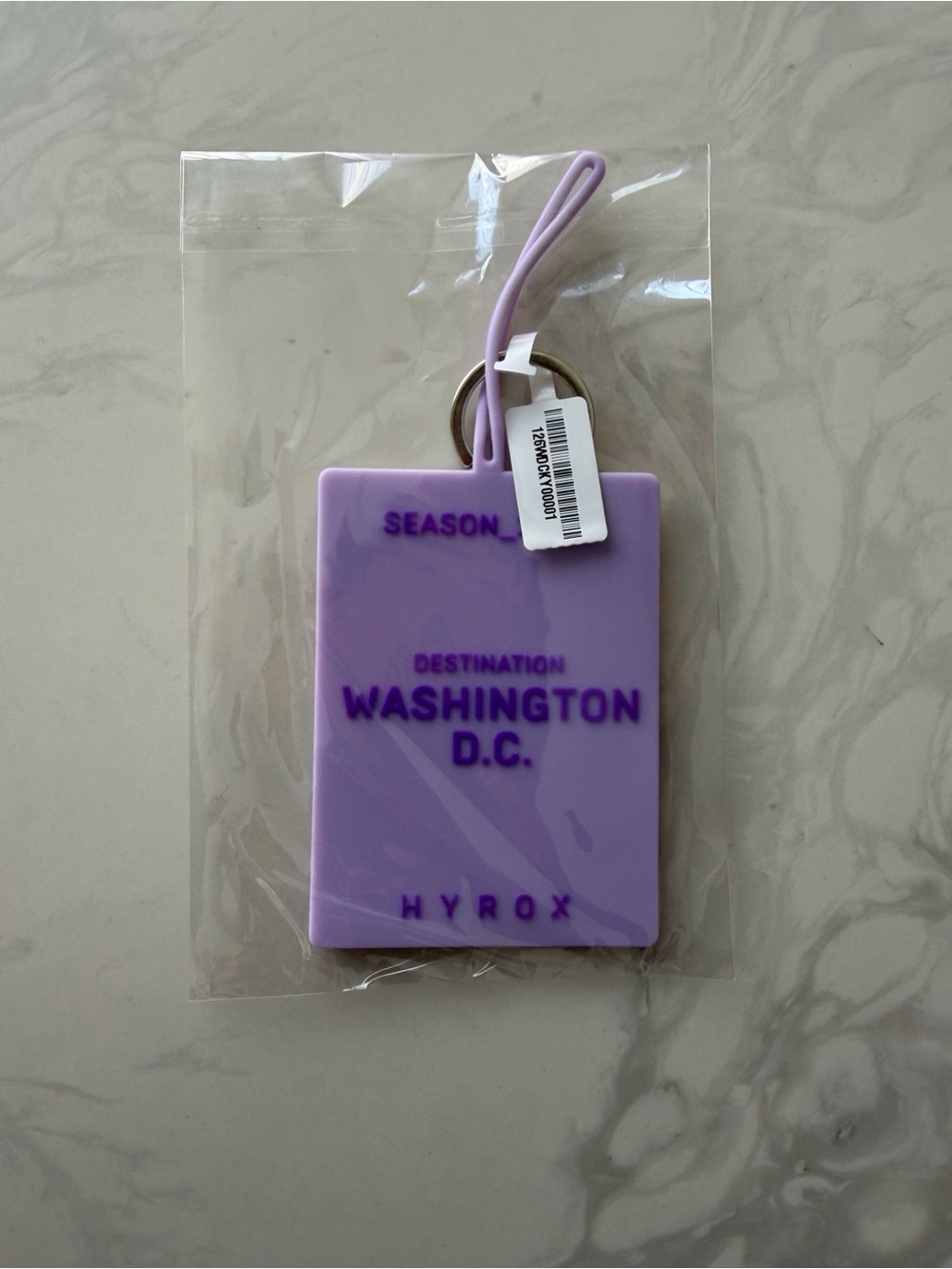 Lavender Washington D.C. Luggage Tag